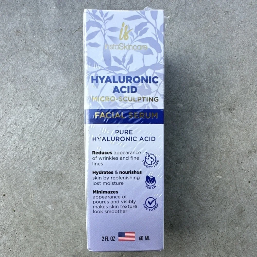 InstaSkincare Hyaluronic Acid Facial Serum 2 fl oz Hydrates, Minimizes Pores